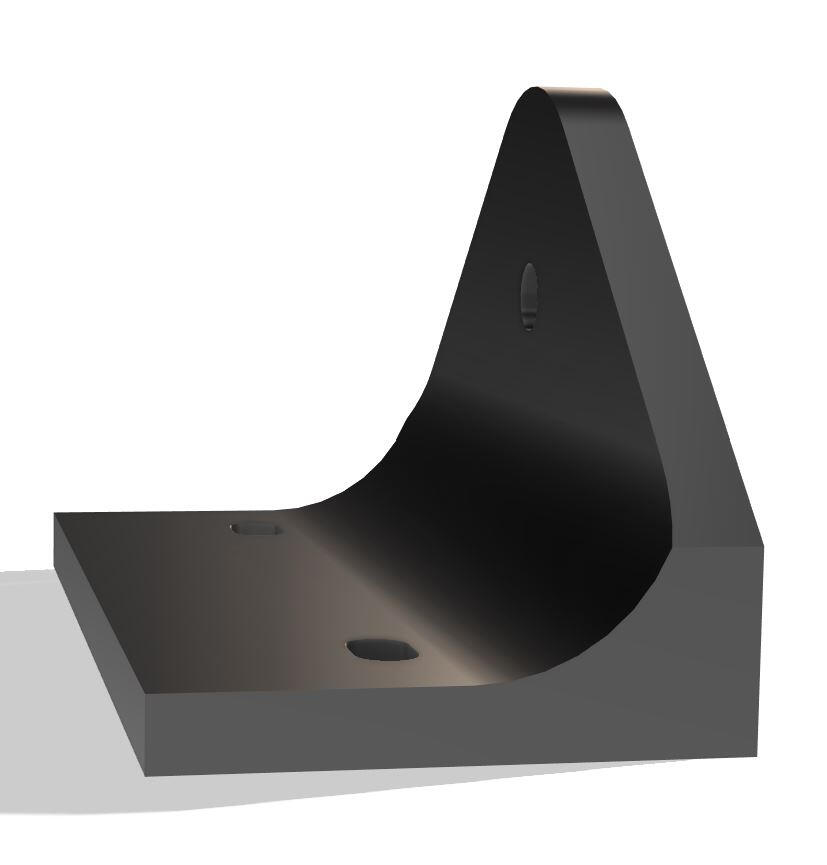 Custom Utility Hitch Render Side View