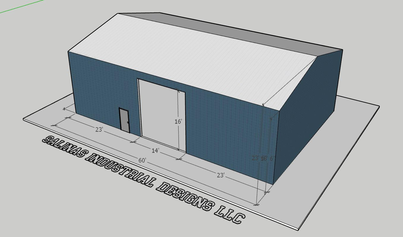 Metal Building Design Concept Overhead Angle